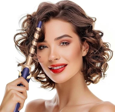 Travel Curling Iron Wand Tongs 13mm Small Barrel Mini Curler For Short Long Hair - Image 1 of 4