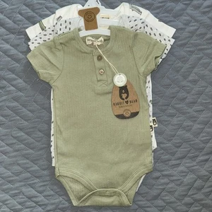 Rabbit Bear 3 Pc Body Suit 3-6m NWT - Picture 1 of 7