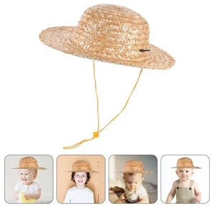 Children's Straw Hat Sunscreen Farmer for Kids Miss Hats Little Girls - Picture 1 of 12