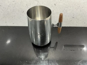 Moderne schwedischer Edelstahl Pint Krug signiert Arthur Salm um 1960 - Bild 1 von 10