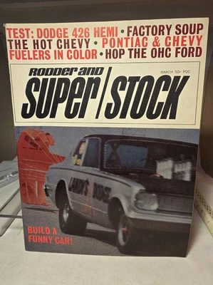 Rodder & Super Stock Magazine Mar 1967 Dodge 426 Hemi Chevy Pontiac FUELERS - Image 1 of 3