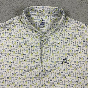 Camisa polo de golf Rhoback para hombre talla XXL The Margarita manga corta rendimiento - Imagen 1 de 10