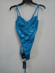 adidas Ivy Park One-Piece Swimsuit Shock Cyan METALLIC BLUE SIZE S NEW SOLD OUT - Imagen 1 de 5