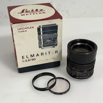 Lente Leica Leitz Wetzlar Elmarit-R 90 mm f/2,8 Leica R con caja original Foto 1 de 4