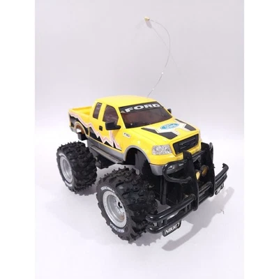 Vintage NIKKO Ford F150 Monster Truck 4X4 RC Radio Control Truck Yellow Car - Image 1 of 4
