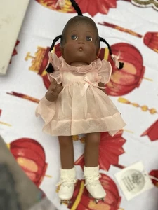 Effanbee Porcelain Patsy Ann African American 13" Doll Roller Skates With Box - Picture 1 of 7
