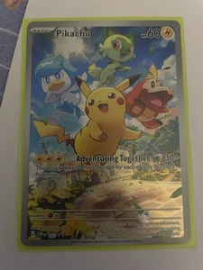 Pikachu 027 Sv: Scarlet & Violet Promo Cards Holo - Picture 1 of 1