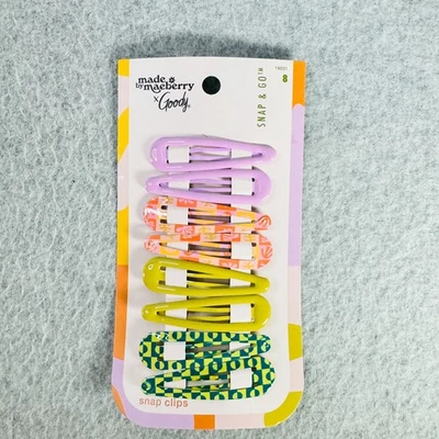 Goody Snap and Go Hair Barrettes Made by Maeberry Design Green Purple New - Image 1 of 4