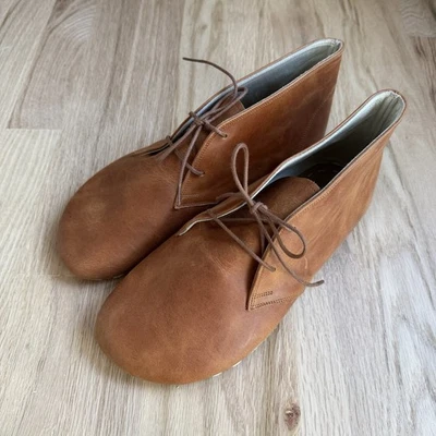 Earthing Harmony Grounding Barefoot Chukka Boots Shoes Size 41 Brown Leather - Image 1 of 4