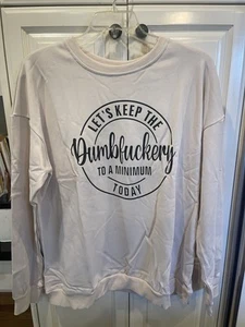 MEN'S XL FUNNY DUMFUCKERY LONG SLEEVE T-SHIRT - Picture 1 of 4