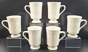6 Syrakus Porzellan Econo Rand weiß Hale herzhaft Becher Set Vintage Restaurant Geschirr Lo - Bild 1 von 24