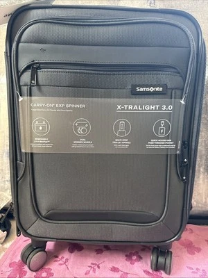 Samsonite Carry-On X-Tralight 3.0 Expandable Spinner Trolley Dark Gray - Image 1 of 4