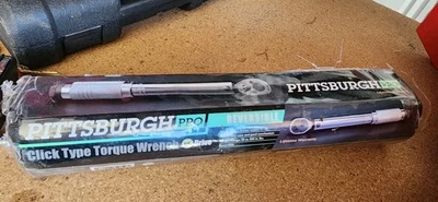 Pittsburgh 1/4" Drive Click Stop Torque Wrench Reversible with Carrying Case - Image 1 of 3