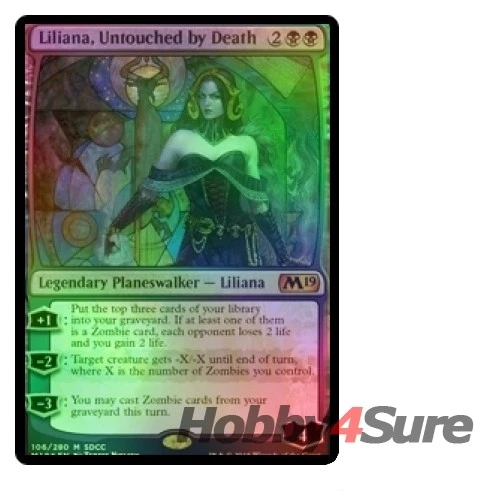 Foil Liliana, Untouched By Death (sdcc 2018) M/NM Magic MTG Promo: Sdcc - Image 1 of 1