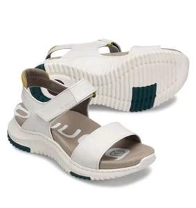 Bionica Okoli sandalo 8 pelle bianca comodo supporto arco plantare scarpe casual passeggio - Foto 1 di 17