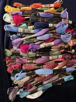 DMC Embroidery Floss 100 Skeins Huge Lot Cross-Stitching Set Never Used 6 Strand - Image 1 of 4