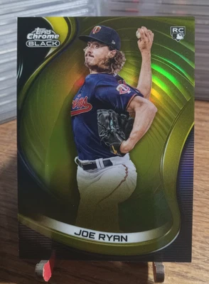 2022 Topps Chrome Black - Joe Ryan #19 Gold Refractor /50 (RC) - Image 1 of 2