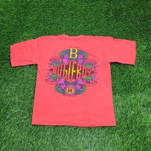 Vintage 90s Bugle-Boy Shirt Teens Large 18x21 Baggy Red USA - Picture 1 of 14
