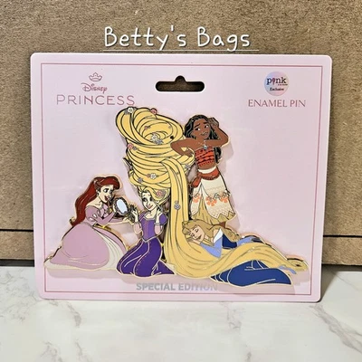 Prendedor coleccionable Disney Princesa Ariel, Rapunzel, Moana y Aurora Jumbo 5" L.E. Foto 1 de 2