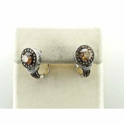 LeVian 14K White Gold Chocolate Diamond 2.14 cts Earrings - Image 1 of 4