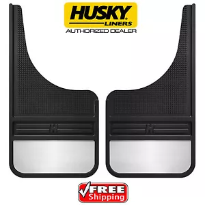HUSKY MudDog Front Mud Guards Flaps for Ford F150 F250 F350 55001 with SS Weight - Picture 1 of 6