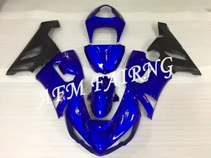 Blue ABS Injection Mold Bodywork Fairing Kit Panel Cone for Ninja ZX6R 2005 2006 - Picture 1 of 7