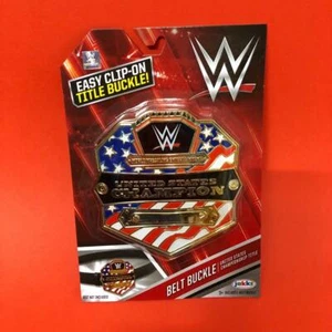 JAKKS WWE Wrestling US Champion Clip On Title Belt Buckle Accessory - Picture 1 of 3