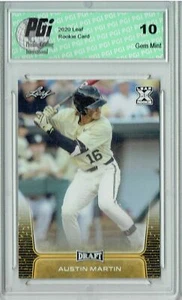 Austin Martin 2020 Leaf Draft Baseball #28 Gold SP Rookie Card PGI 10 - Picture 1 of 1