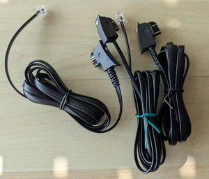 3 Stück Österreich -Telefon Anschlusskabel . Austria-Telefonkabel/FAX/AB ? - Bild 1 von 2