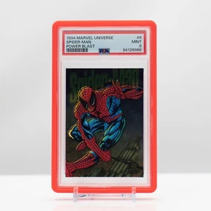 Marvel Universe 1994 Spider Man #6 Power Blast FLEER - PSA 9 come nuovo - Foto 1 di 4