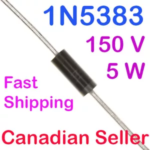 1N5383 150V 5W Zener Diode T-18 Axial Original ON Semiconductor - Picture 1 of 1