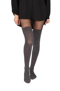 Fiore Cozy Damen Strumpfhosen in Strapsstrumpf-Optik - Bild 1 von 12