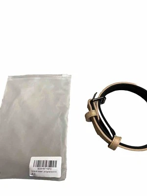 Leather Dog Collar Padded Neck Size 39.5” Beige New - Image 1 of 4