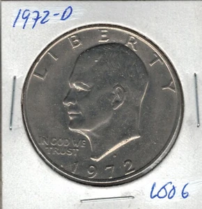 1972 D Eisenhower Dollar L006 - Picture 1 of 2
