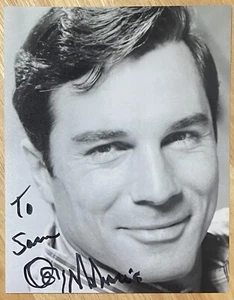 GEORGE MAHARIS, FOTO 100% AUTÉNTICA AUTOGRAFIADA 8" X 10", ACTOR, ¡IMPRESIONANTE! COOL - Imagen 1 de 1