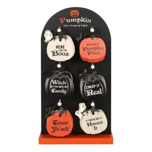 Mini Pumpkin Hanging Sign Display - Picture 1 of 1