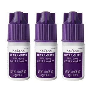 Ultra Quick Nail Glue - Durable, Easy to Apply False Nail Glue – Repairs Nails - Picture 1 of 10