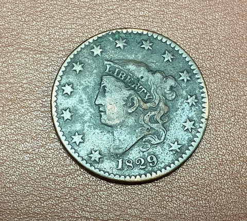 1829 U.S Large Cent**** VF Cover