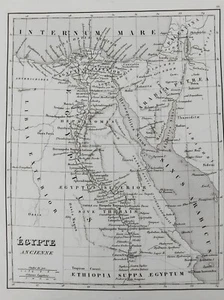 CARTE ANCIENNE EGYPTE ANCIENNE 1835 MONIN FREMIN BENARD ACIER OLD MAP F09 - Picture 1 of 2