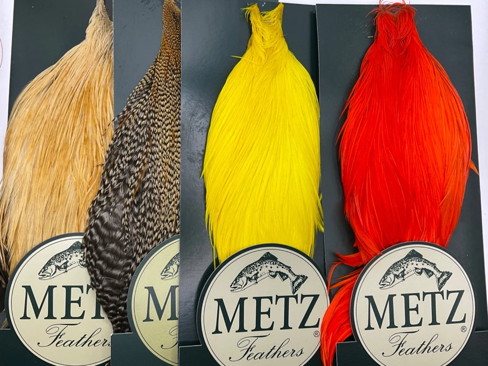 CUELLO METZ, grado 3, teñido o natural, plumas para atar moscas Foto 1 de 1