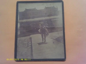 SELTEN 1890 RPPC GRÖSSE KABINETTFOTO J A PITTS LOS ANGELES RESTAURANT BÄCKEREI INDIANER - Bild 1 von 7