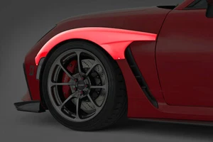 Para GR86 ZN8 BRZ ZD8 VRSA1 Tipo Fibra de Vidrio Guardabarros Delantero Borde Ancho + Kit de Cuerpo de 5mm - Imagen 1 de 12