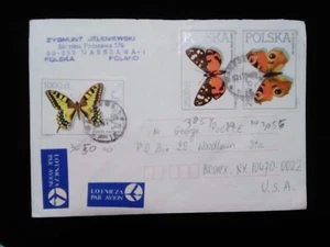J) 2009 POLAND, BUTTERFLIE, MUTIPLE STAMPS,A AIRMAIL, CIRCULATED COVER, FROM POL - Picture 1 of 1
