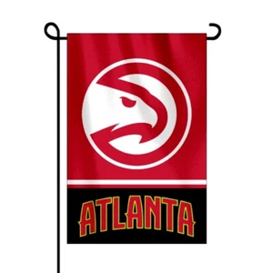 Atlanta Hawks 12X18 Inch Double Sided NBA Basketball Garden Flag Only - Picture 1 of 1