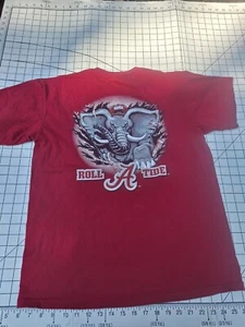 Alabama Medium Roll Tide Shirt Mens Red Elephant University Graphic Print - Picture 1 of 7
