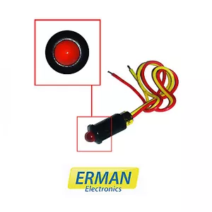 LED ROSSO LAMPEGGIANTE PER SISTEMI DI ALLARME ALIMENTAZIONE 12V - Foto 1 di 1