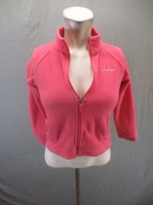Columbia Size S(7-8) Girls Coral 1/2 Zip Stand Collar Fleece Athletic Jacket 961 - Picture 1 of 9