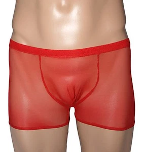 R974 Herren Mesh Boxershorts Contoured Pouch Rot - Bild 1 von 1