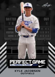 2016 Leaf Perfect Game Nike AA Classic Aflac Game-Day Kyle Jacobsen Rookie