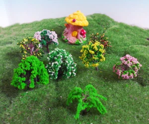 9 Pcs Miniature Trees Fairy Garden Dollhouse Craft Decoration (#62) - Picture 1 of 2